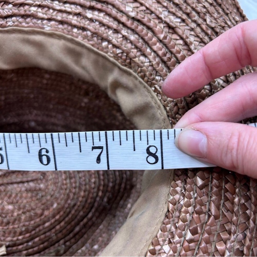 ALE by Alessandra Sun Hat Solange Bronze UPF 50+ Milan Straw Adjustable Packable - Picture 7 of 7